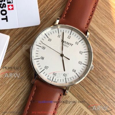 Perfect Replica Tissot T-Classic Everytime White Dial 40 MM Swiss Quartz Men's Watch T109.610.16.037